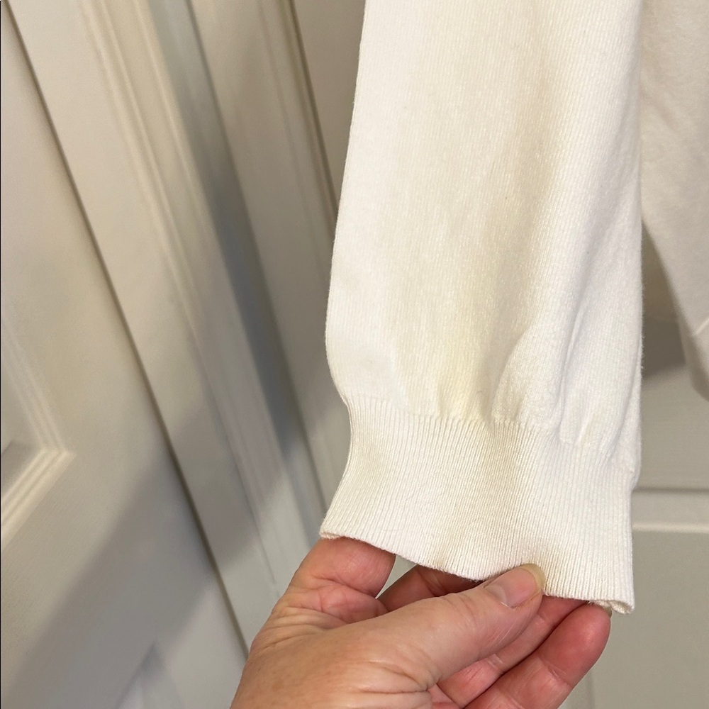 Monsoon Ivory Ruffle Cardigan - Picture 5 of 5